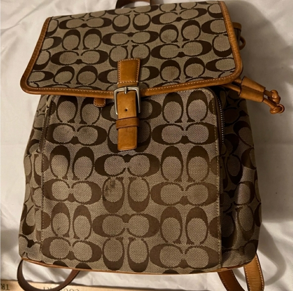 Coach Vintage Y2K Backpack Signature backpack coach bag coach back pack y2k bag - Picture 1 of 9